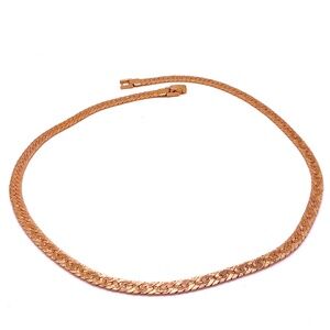 Vintage Gold Tone Statement Chain Necklace 17.5”